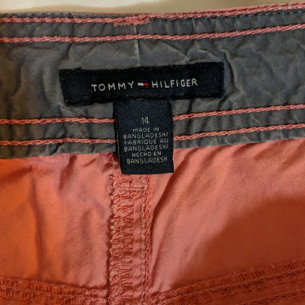 Tommy Hilfiger salmon capri pants sz 14 - Picture 2 of 6